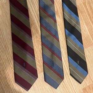 Set of YvesSaintLaurent Vintage Tie